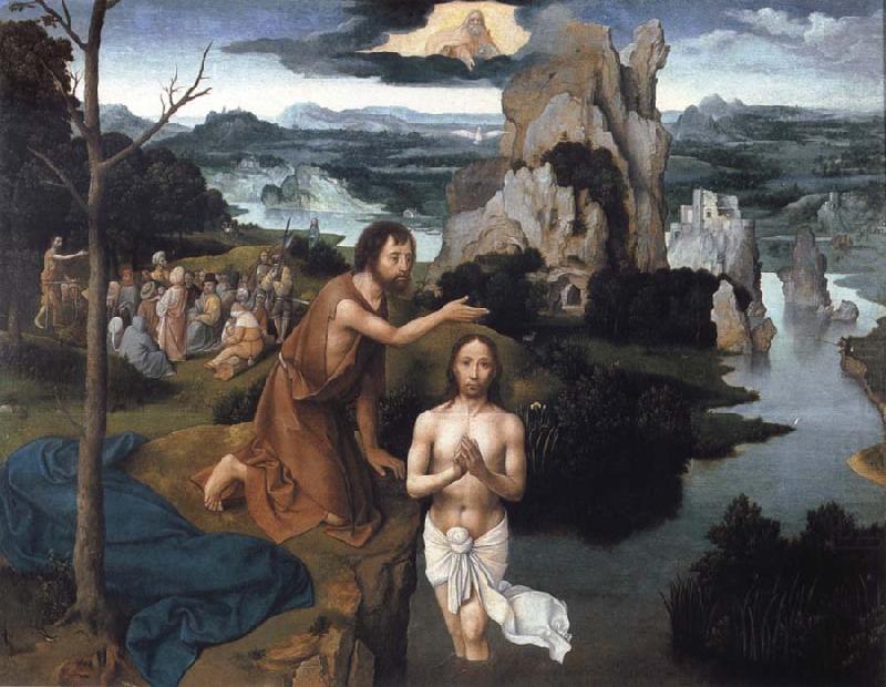 PATENIER, Joachim Baptism of Christ oil painting picture